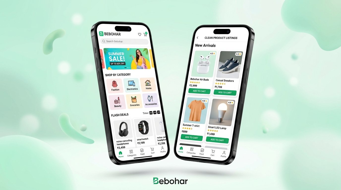 Bebohar App Screens
