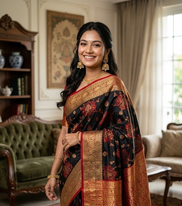Traditional Saree with Blouse Piece