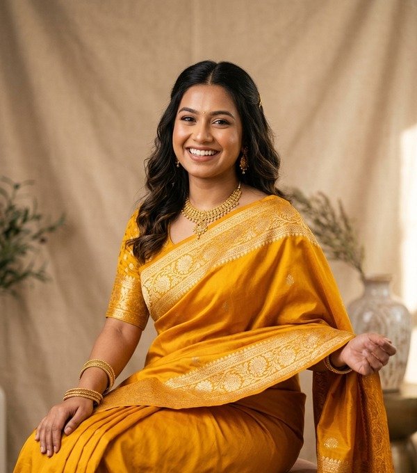 Printed Soft Silk Saree with Blouse Piece