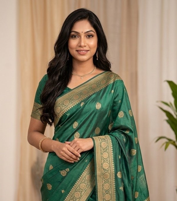 Jamdani Cotton Saree with Blouse Piece