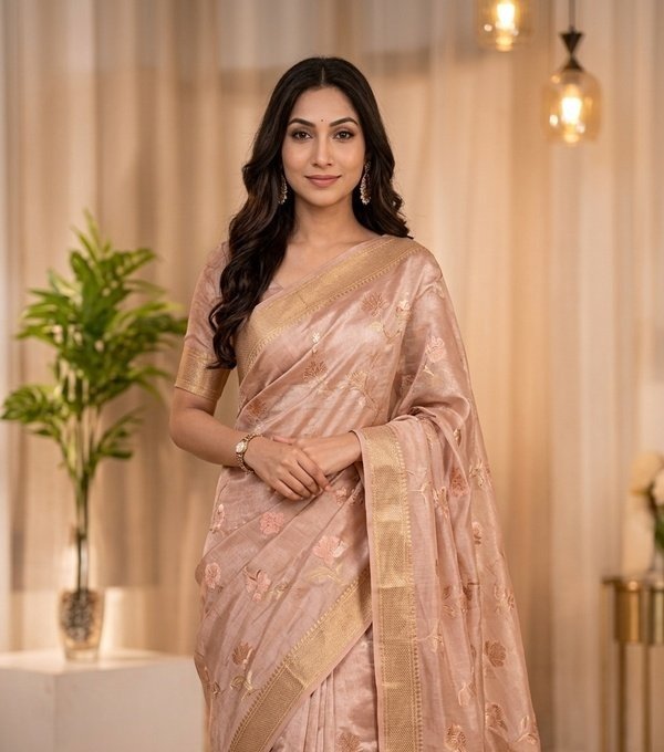 Handloom Cotton Saree with Blouse Piece